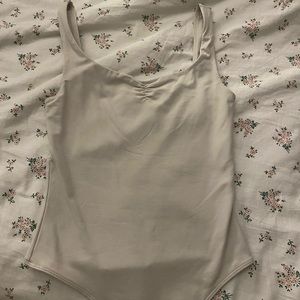 Babaton Tank Bodysuit - tan/cream